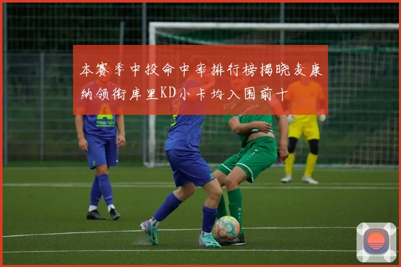 本赛季中投命中率排行榜揭晓麦康纳领衔库里KD小卡均入围前十